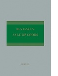 Cover: Benjamin's Sale of Goods - Sweet & Maxwell