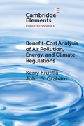 Cover: Benefit-Cost Analysis of Air Pollution, Energy, and Climate Regulations - Cambridge University Press