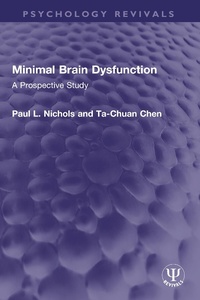 Abbildung von: Minimal Brain Dysfunction - Routledge