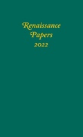 Cover: Renaissance Papers 2022 - Camden House Inc