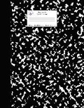 Cover: Black Marble Spiral Notebook 8.5x11 College Ruled - BookVAULT Publishing