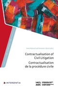 Abbildung von: Contractualisation of Civil Litigation - Intersentia Ltd