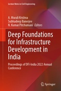 Cover: Deep Foundations for Infrastructure Development in India - Springer