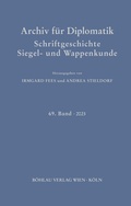 Cover: Archiv f&uuml;r Diplomatik, Schriftgeschichte, Siegel- und Wappenkunde - B&ouml;hlau