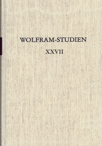 Abbildung von: Wolfram-Studien XXVII - Erich Schmidt Verlag