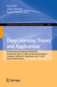 Enlarge image Cover: Deep Learning Theory and Applications - Springer