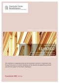 Cover: EEHB 2022. The 4th International Conference on Energy Efficiency in Historic Buildings - Fraunhofer IRB Verlag