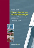 Cover: Privater Betrieb von Photovoltaikanlagen - Fraunhofer IRB Verlag