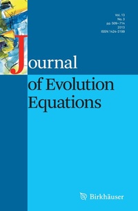 Abbildung von: Journal of Evolution Equations - Birkhäuser