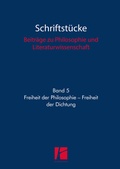 Cover: Freiheit der Philosophie - Freiheit der Dichtung - Parodos Verlag