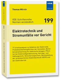 Bild: Elektrotechnik und Stromunfälle vor Gericht - VDE Verlag