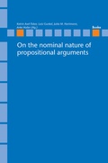 Cover: On the nominal nature of propositional arguments - Buske, H