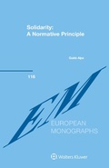 Cover: Solidarity: A Normative Principle - Kluwer Law International