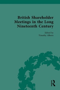 Bild: British Shareholder Meetings in the Long Nineteenth Century - Routledge