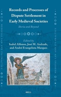 Cover: Records and Processes of Dispute Settlement in Early Medieval Societies - Brill