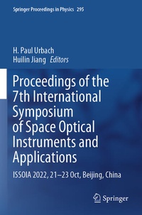 Enlarge image Cover: Proceedings of the 7th International Symposium of Space Optical Instruments and Applications - Springer