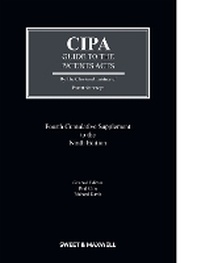 Abbildung von: CIPA Guide to the Patents Acts 4th Supplement - Sweet & Maxwell