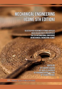 Enlarge image Cover: Mechanical Engineering (ICOME 5th edition) - Trans Tech Publications Ltd