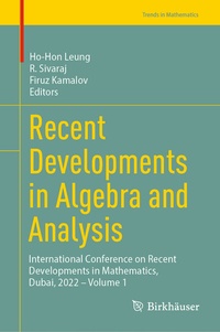 Abbildung von: Recent Developments in Algebra and Analysis - Birkhäuser