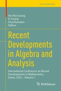 Cover: Recent Developments in Algebra and Analysis - Birkh&auml;user