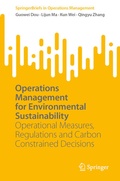 Cover: Operations Management for Environmental Sustainability - Springer