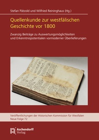 Bild: Quellenkunde zur westfälischen Geschichte vor 1800 - Aschendorff