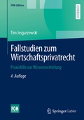 Cover: Fallstudien zum Wirtschaftsprivatrecht - Springer Gabler