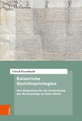 Cover: Kaiserliche Gerichtsprivilegien - B&ouml;hlau