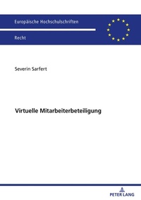 Abbildung von: Virtuelle Mitarbeiterbeteiligung - Peter Lang Verlag