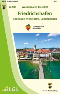 Abbildung von: W270 Wanderkarte 1:25 000 Friedrichshafen - Landesamt für Geoinformation und Landentwicklung Baden-Württemberg (LGL)