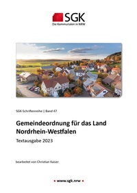 Abbildung von: Gemeindeordnung für das Land Nordrhein-Westfalen - Sozialdemokratische Gemeinschaft für Kommunalpolitik NRW