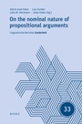 Cover: On the nominal nature of propositional arguments - Buske, H