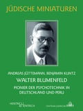 Cover: Walter Blumenfeld - Hentrich und Hentrich Verlag Berlin