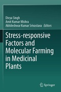 Cover: Stress-responsive Factors and Molecular Farming in Medicinal Plants - Springer