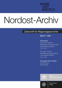 Bild: Nordost-Archiv 31 (2022) - Franz Steiner Verlag