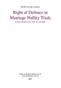 Enlarge image Cover: Right of Defence in Marriage Nullity Trials - Lit Verlag
