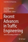 Cover: Recent Advances in Traffic Engineering - Springer