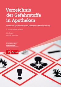 Abbildung von: Verzeichnis der Gefahrstoffe in Apotheken - Avoxa - Mediengruppe Deutscher Apotheker GmbH