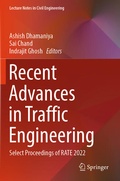 Cover: Recent Advances in Traffic Engineering - Springer