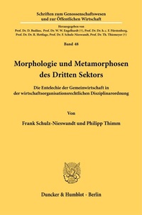 Abbildung von: Morphologie und Metamorphosen des Dritten Sektors. - Duncker & Humblot