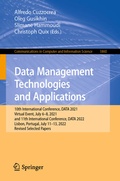 Cover: Data Management Technologies and Applications - Springer