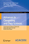 Cover: Advances in Computing and Data Sciences - Springer