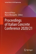 Cover: Proceedings of Italian Concrete Conference 2020/21 - Springer