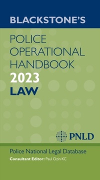 Abbildung von: Blackstone's Police Operational Handbook 2023 - OUP eBook