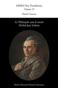 Cover: Le Philosophe sans le savoir by Michel-Jean Sedaine - Modern Humanities Research Association