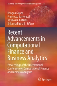Enlarge image Cover: Recent Advancements in Computational Finance and Business Analytics - Springer