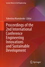 Cover: Proceedings of the 2nd International Conference Engineering Innovations and Sustainable Development - Springer