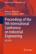 Cover: Proceedings of the 9th International Conference on Industrial Engineering - Springer