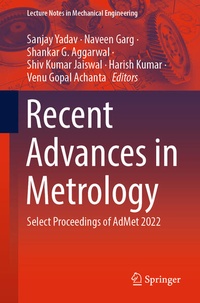 Enlarge image Cover: Recent Advances in Metrology - Springer