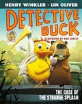 Cover: Detective Duck: The Case of the Strange Splash (Detective Duck #1) - Amulet Books